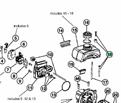 791-682039\ RY682039 Трубка топливная с фильтром - фото 9014