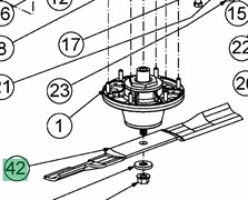 742-05179 Нож 25"