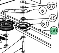 754-04258 Ремень V TYP:1/2 x 84.10 LG POLY