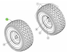 T13x5-6TS Шина 13x5,00-6 Carlisle Turf Saver (734-0298)