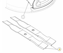 742-04268 Нож трактора мульчирующий 23.25"