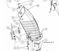 731-0923D Направляющая выброса снега